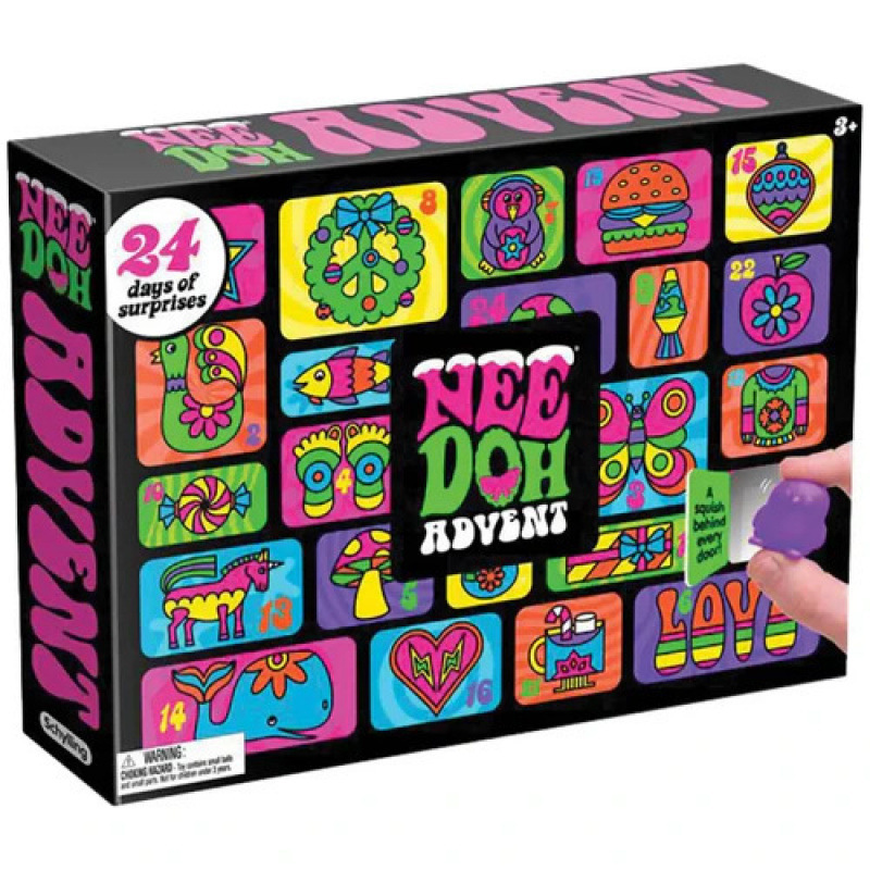 Advent Calendar Gift - 2026 NeeDoh Адвент-календарь-сюрприз: новые подарки, музыкальная