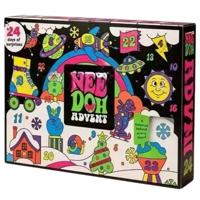 Advent Calendar Gift - Новый рождественский адвент-календарь NeeDoh 2026 года,