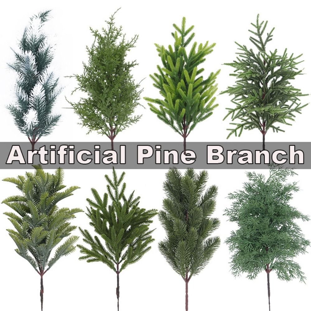 Christmas Tree Artificial - Зеленая искусственная сосновая ветка, Рождественская елка,