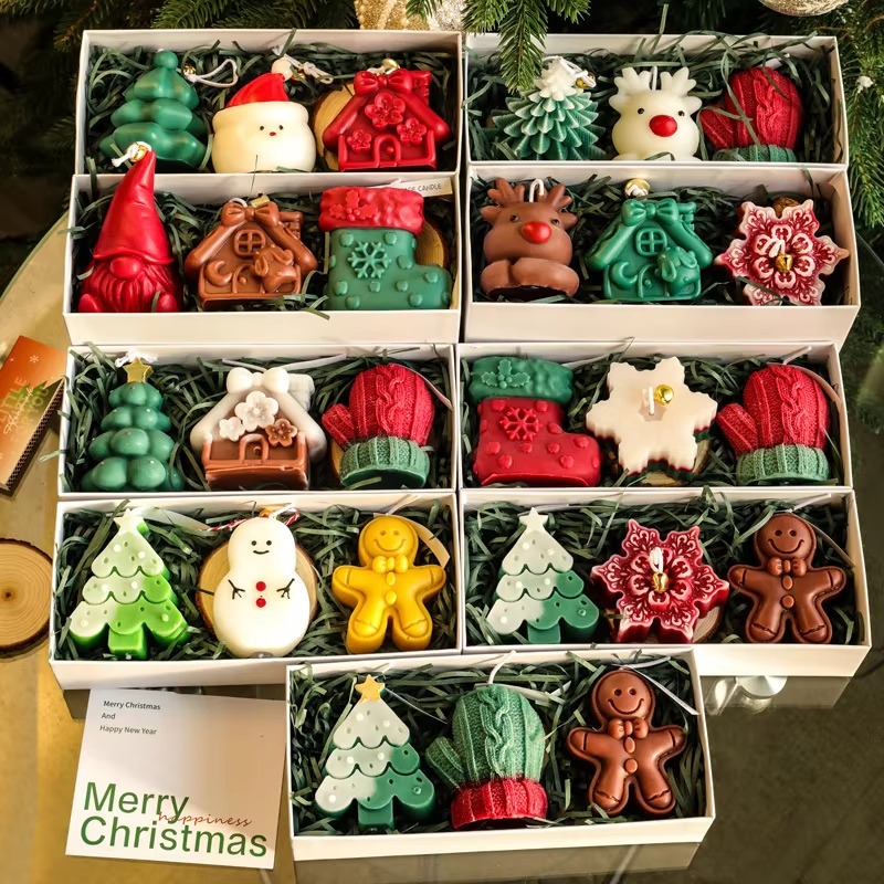 Holiday Candle Set - Набор из 3-х ароматических свечей ручной