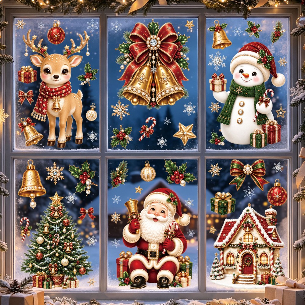 Snowflake Window Decal - Рождество 2027: Новые наклейки на окна