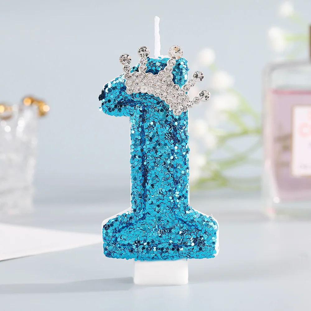 Синие свечи-цифры для торта с  – обзор и цена Holiday Candle Set