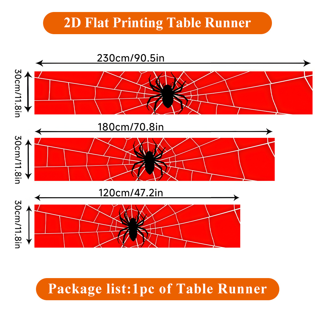 1 шт. Скатерть-паутина с красн – обзор и цена Christmas Table Runner