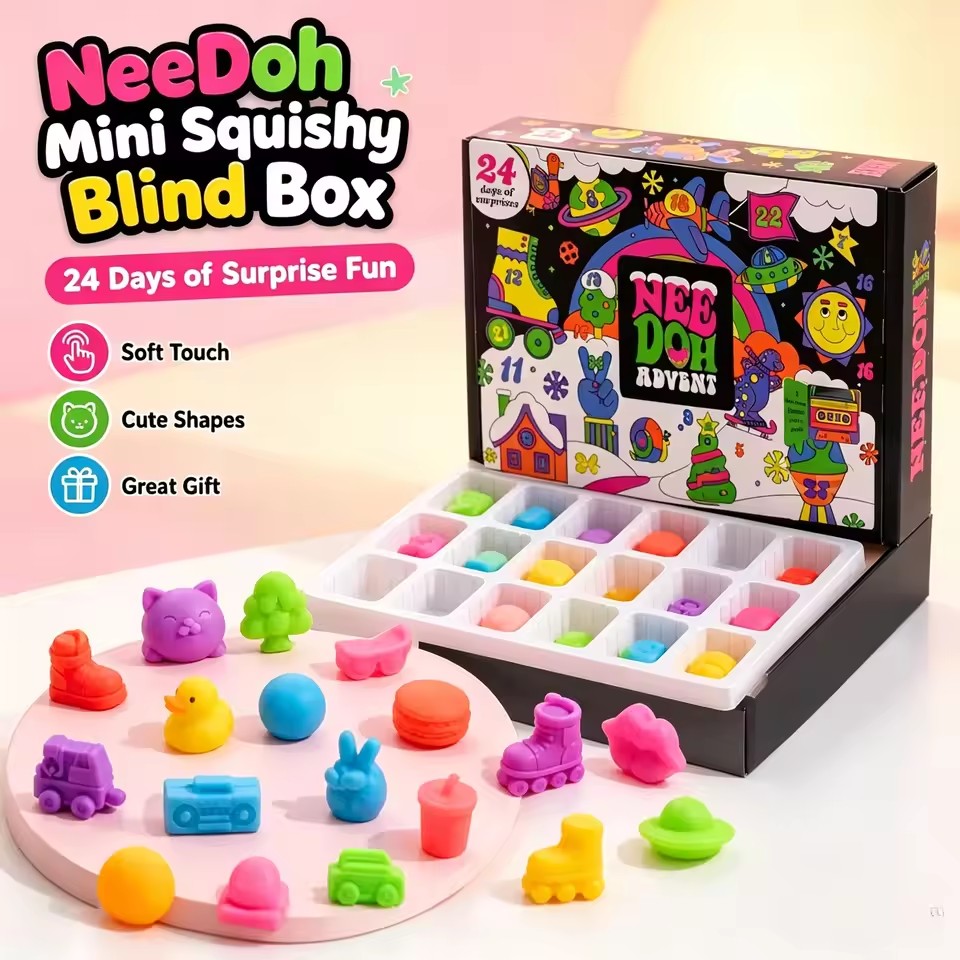 Адвент-календарь NeeDoh 2026 г – обзор и цена Advent Calendar Gift